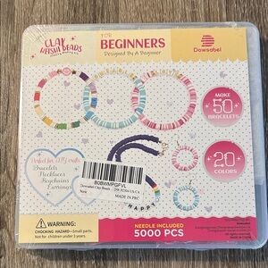 Clay Beads Jewelry Kit for Beginners - Multicolor